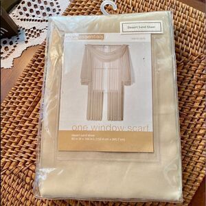 One Window Scarf *Desert Sand* Sheer NEW 60x144”